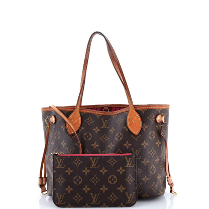 Louis Vuitton Neverfull Nm Tote Monogram Canvas Pm