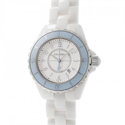 Chanel J12 33Mm Soft Blue 1200 / Ltd H4340 New Buckle