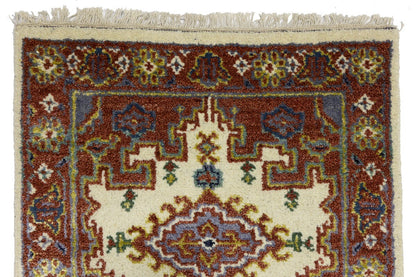 Indo-Viss Tribal Wool Runner Rug Oriental Farmho