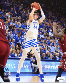 Tyler Herro Autographed Kentucky Shooting 8X10