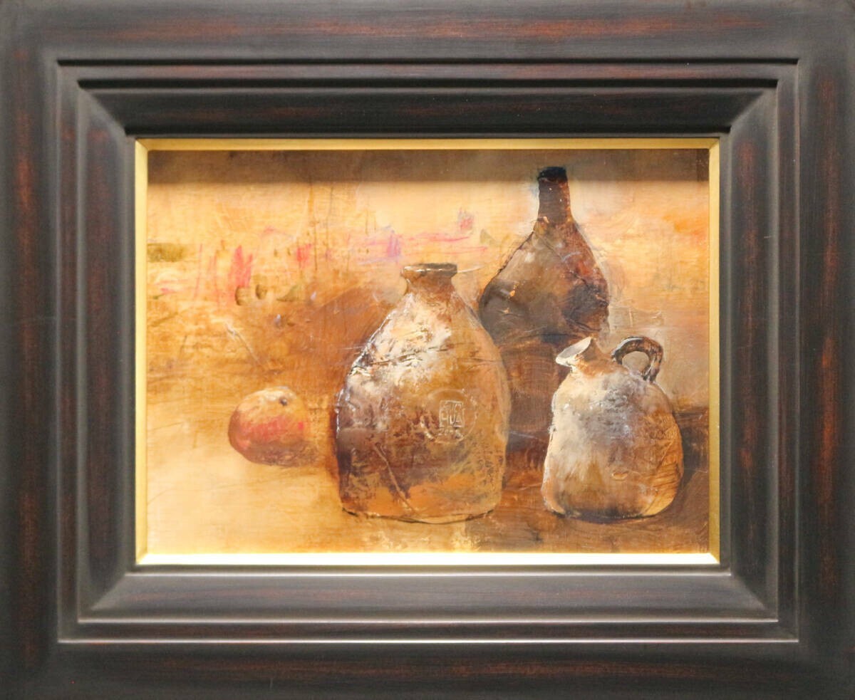Cai Guohua ( China) Signed Original Painting Oil On Canvas Framed Still Life