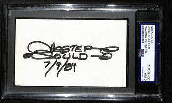 Chester Gould Signed/Auto Index Card Cartoonist