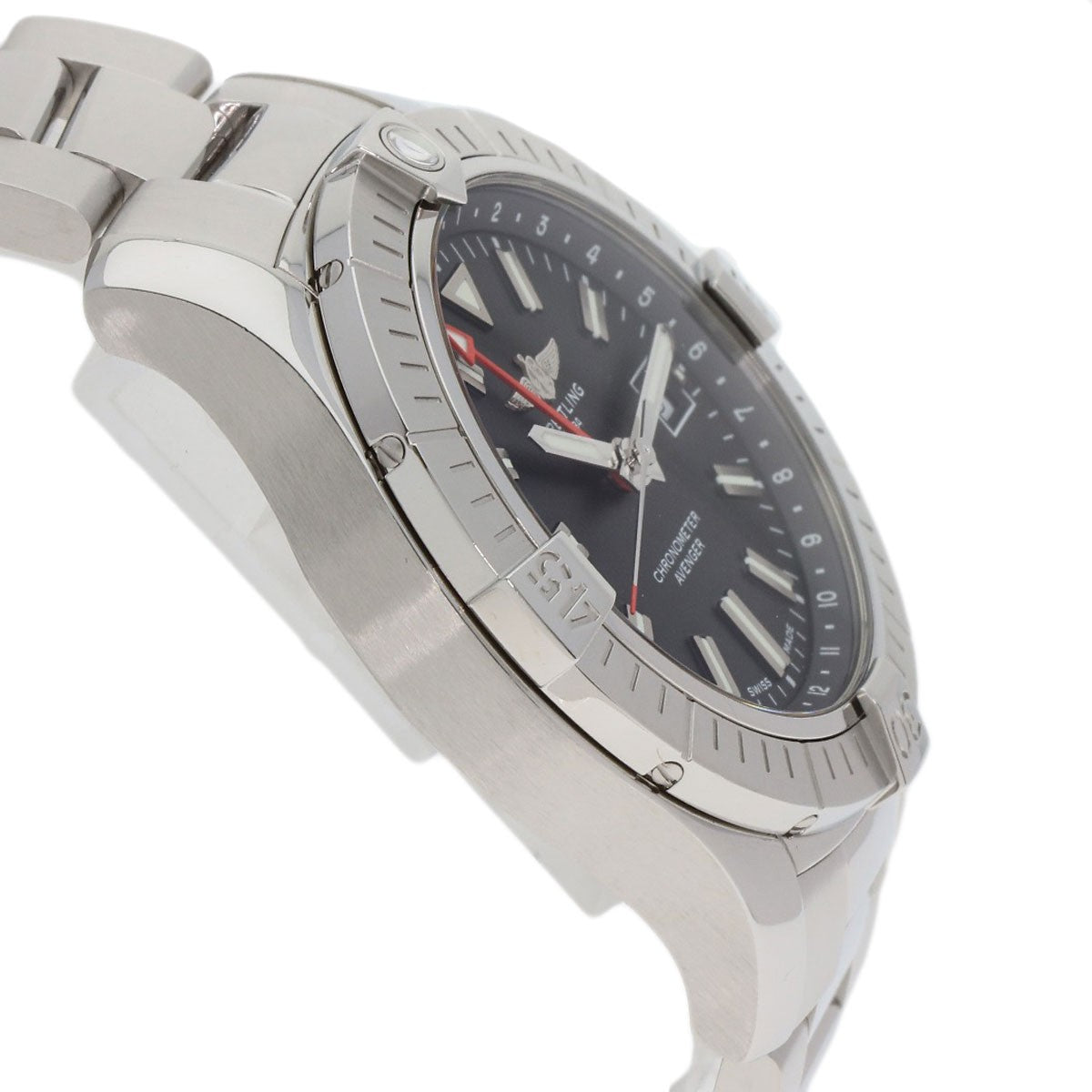 Stainless BREITLING Avenger Automatic GMT 43 Watches A32397 Stainless Steel/