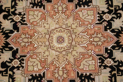 Handmade Signed Oriental Rug Classic Floral Kork