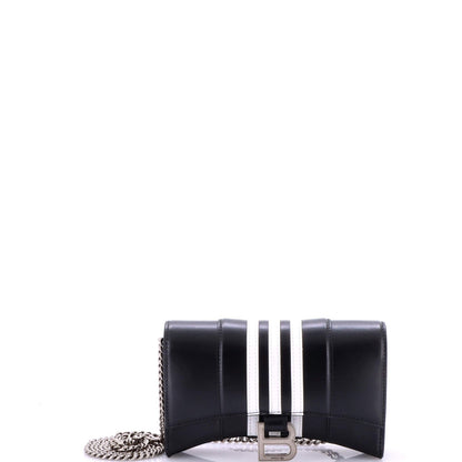 Balenciaga X Adidas Hourglass Chain Wallet Leather