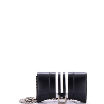 Balenciaga X Adidas Hourglass Chain Wallet Leather