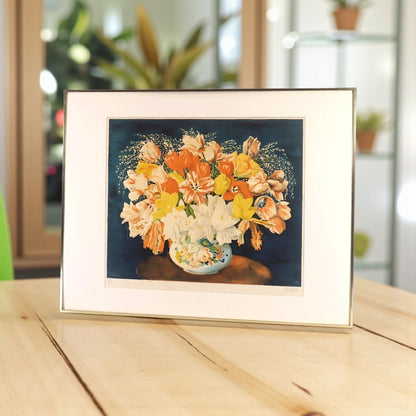 Mois Kisling Large Bouquet Of Tulips 1952 Lithograph Signed Jean Kisling Ed50