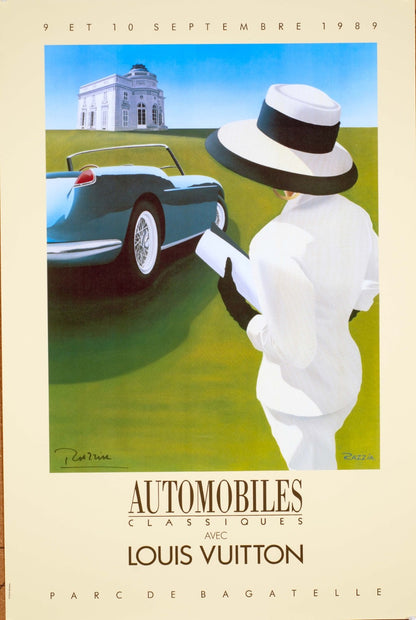 Razzia Louis Vuitton Bagatelle 1989 Signed Original Ferrari 1959 California Conv
