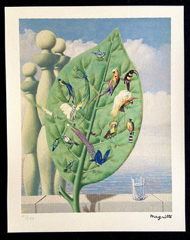 Ren Magritte Lithograph Coa Signed Numbered Limited Rare