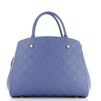 Louis Vuitton Montaigne Handbag Monogram Empreinte Leather Mm