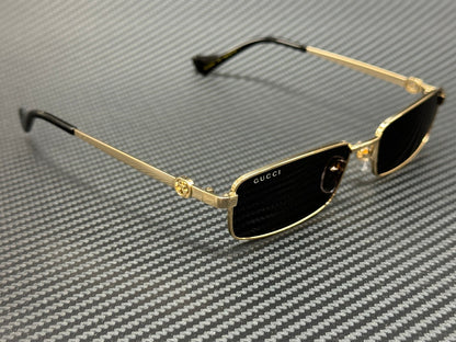 Gucci Gg1600S 001 Gold Grey Unisex Large 56 Mm Sunglasses