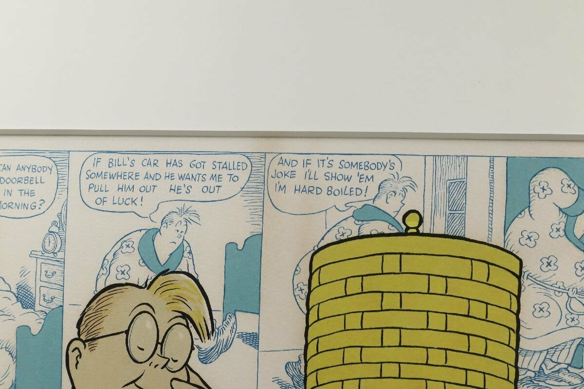 Dick Moores "Gasoline Alley" Ed100 Comic Art Print Signed In  Pencil Framed