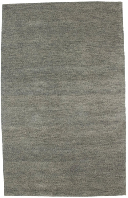 5X8 Ft Hand-Tufted Modern Rug Solid Gray
