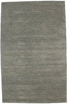 5X8 Ft Hand-Tufted Modern Rug Solid Gray