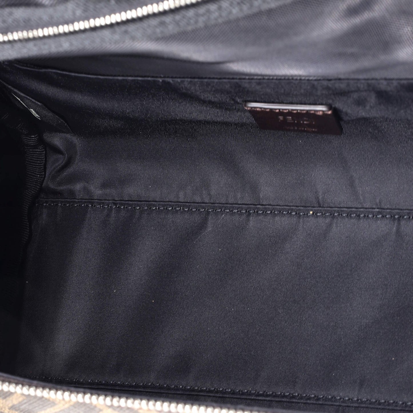 Fendi Toiletry Case With Handle Zucca Coated Canvas Medium