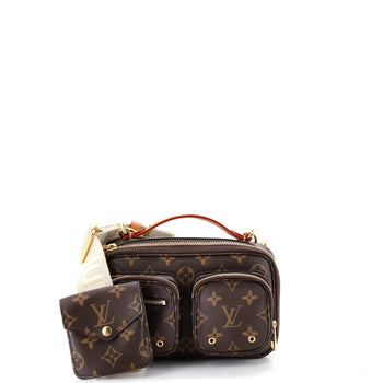Canvas Louis Vuitton Utility Crossbody Bag Monogram