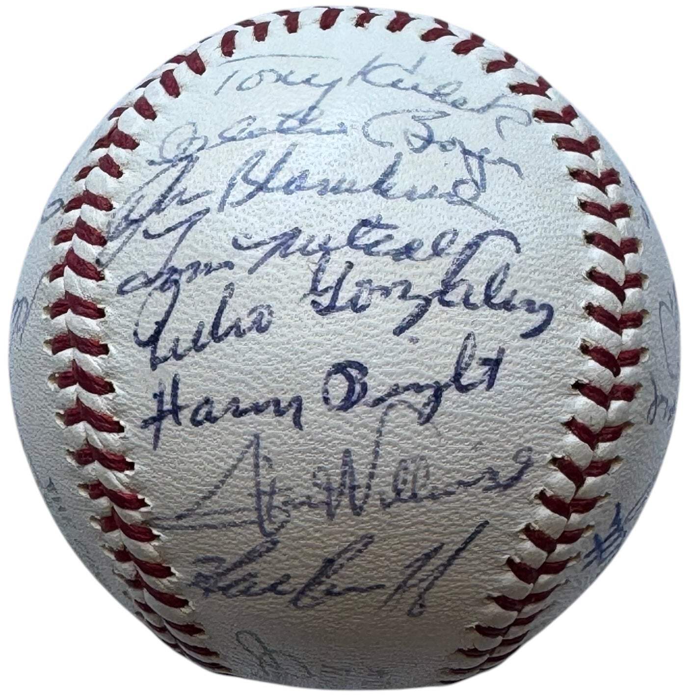 1963 New York Yankees Team Signed American League Baseball (Jsa)
