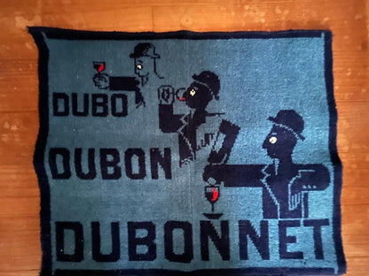 Rare 1950S Rug  Dubo, Dubon, Dubonnet By A.M. Cassandre  French Advertising