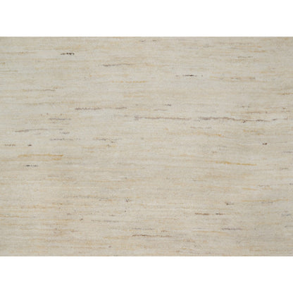 8'10"X11'8" White Modern Plain Design Lori Buft All Wool Hand Knotted Rug