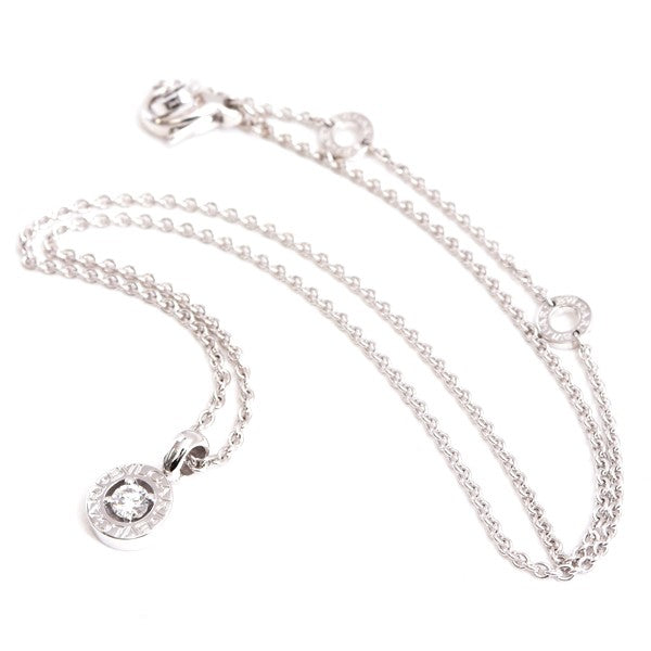 Bvlgari Bulgari 1P Diamond Necklace 750Wg White Gold
