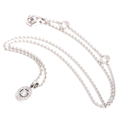 Bvlgari Bulgari 1P Diamond Necklace 750Wg White Gold