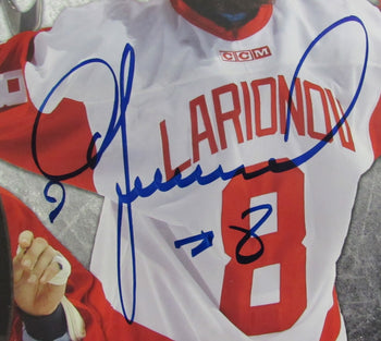 Igor Larionov Signed/Autographed 14X22 Poster Detroit Red Wings Jsa 199604