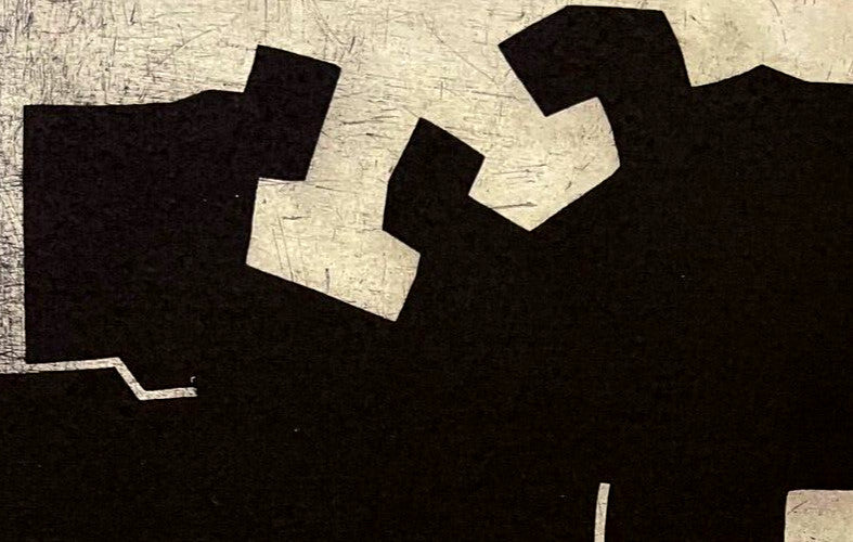 Eduardo Chillida Lithograph Coa Signed Numbered By Hand 180 Ex