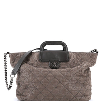 Chanel In The Mix Shopping Tote Quilted Iridescent Calfskin Xl