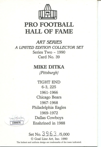 Mike Ditka Autographed 1St Day Cover Envelope