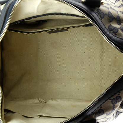 Gucci Vintage Web Boston Bag Gg Canvas Medium