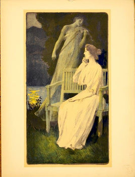 Original Vintage French Nocturne Gorguet Estampe Moderne 1897