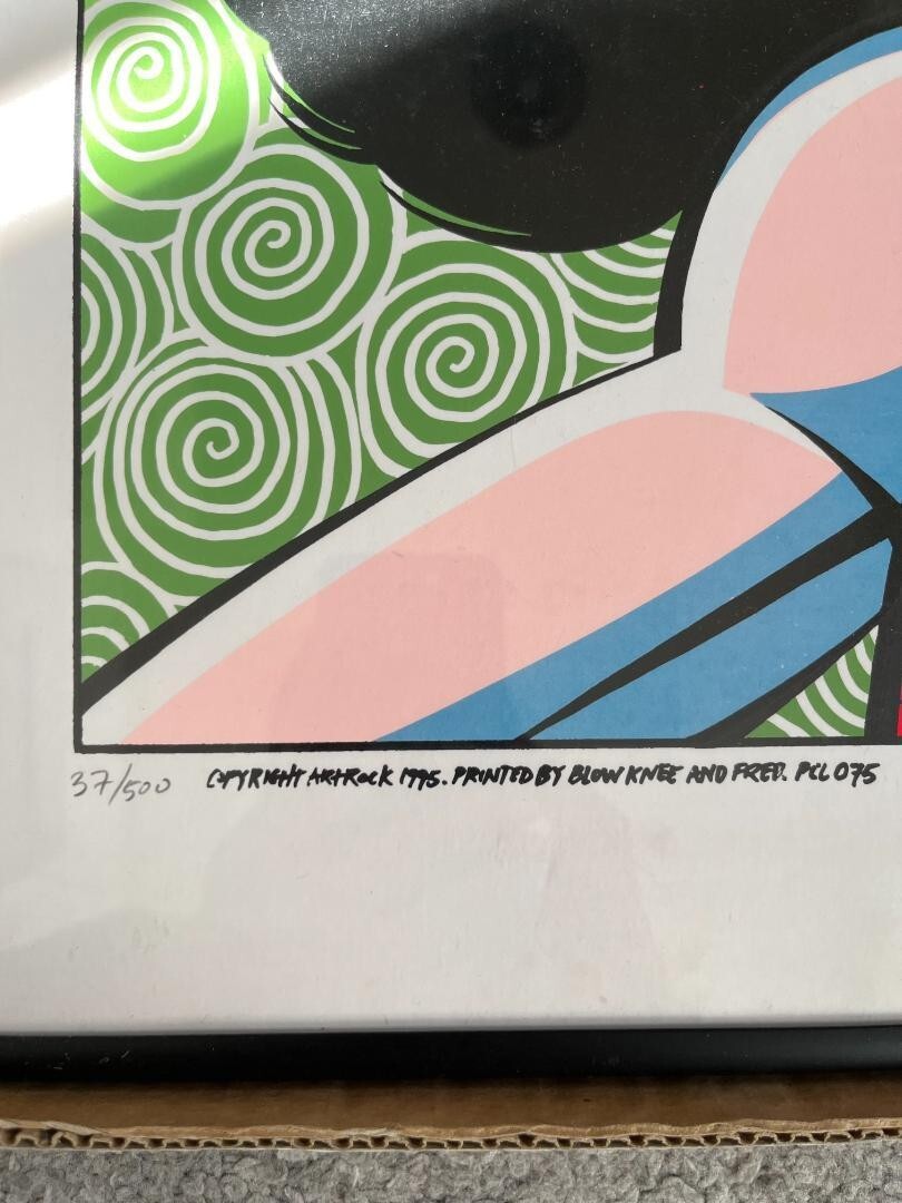 Hampton PJ Harvey poster signed by the author Justin