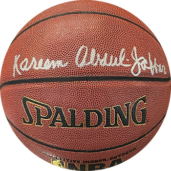 Karrem Abdul-Jabbar Autographed Spalding I/O Basketball