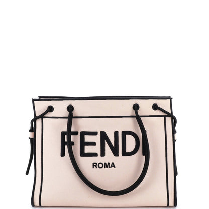 Fendi Roma Shopper Tote Canvas Small