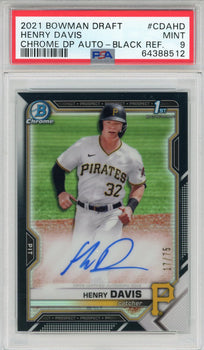 Henry Davis Autographed 2021 Bowman Draft Chrome