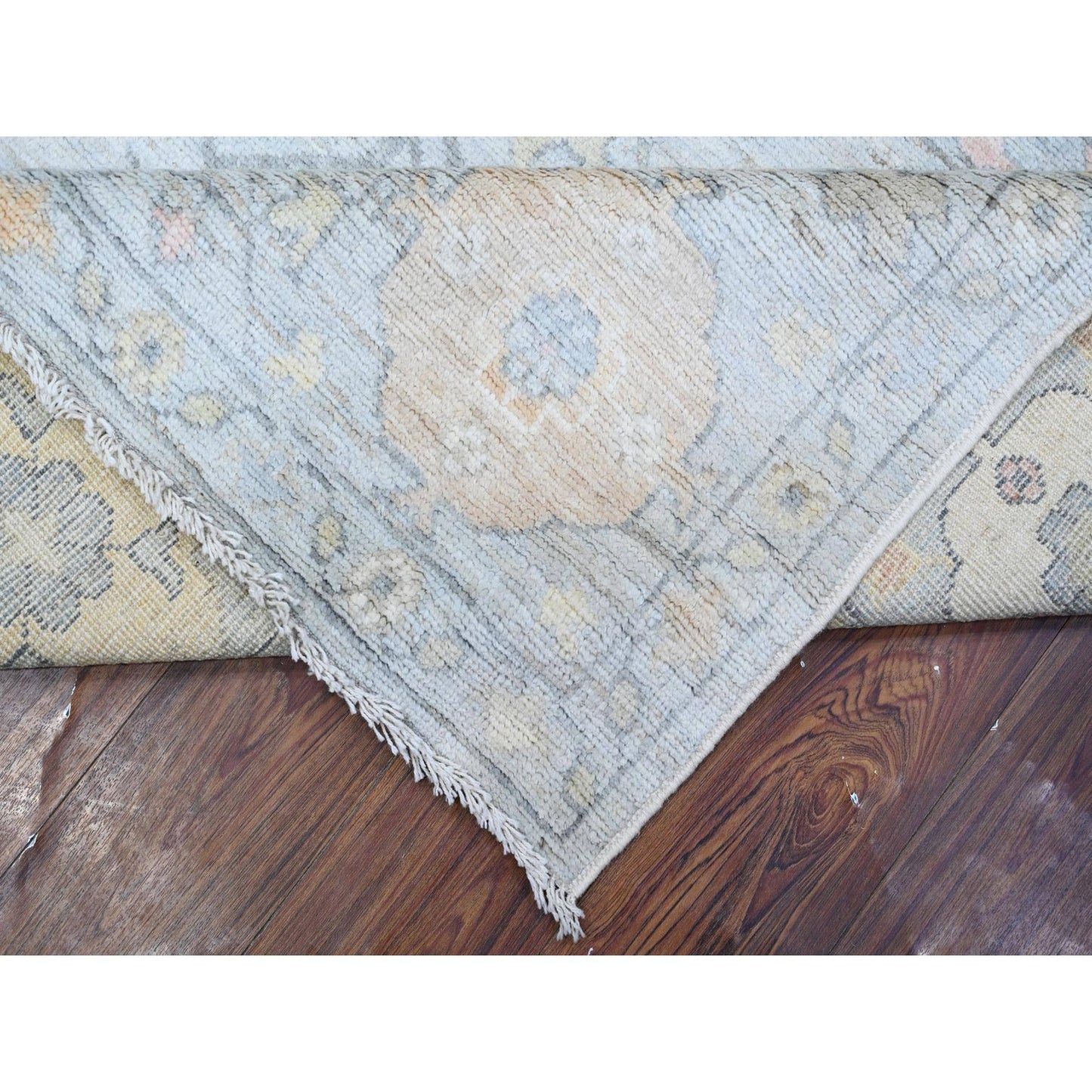 8'3"X10' Silver Chalice Gray Vegetable Dyes Angora Oushak Oriental Rug