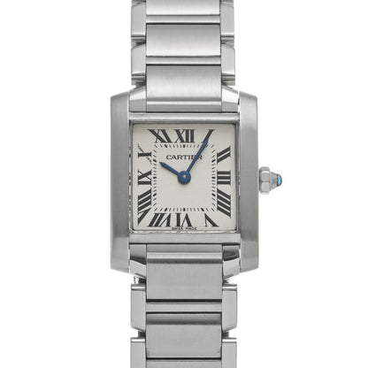 Cartier Tank Franaise Sm W51008Q3 Silver Ladies Used Watch #51495