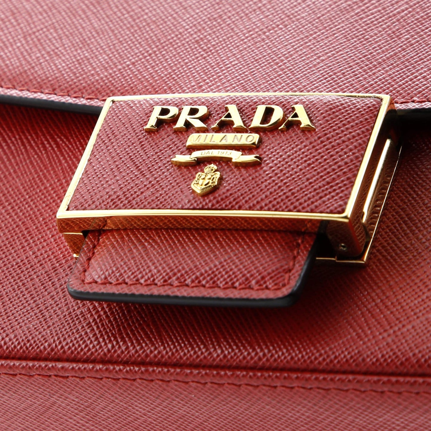 Prada Embleme Flap Bag Saffiano Leather Small