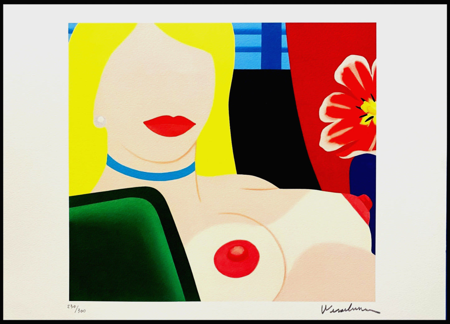 Made Tom Wesselmann Lithograph Handmade COA Signed op Numbered Hand