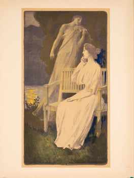 F. A. Gorguet  Andante Nocturne (1897) Original Lithograph  Lestampe Moderne