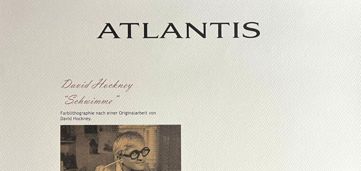 David Hockney "Swimming" Lithograph Coa Signed Numbered By Hand