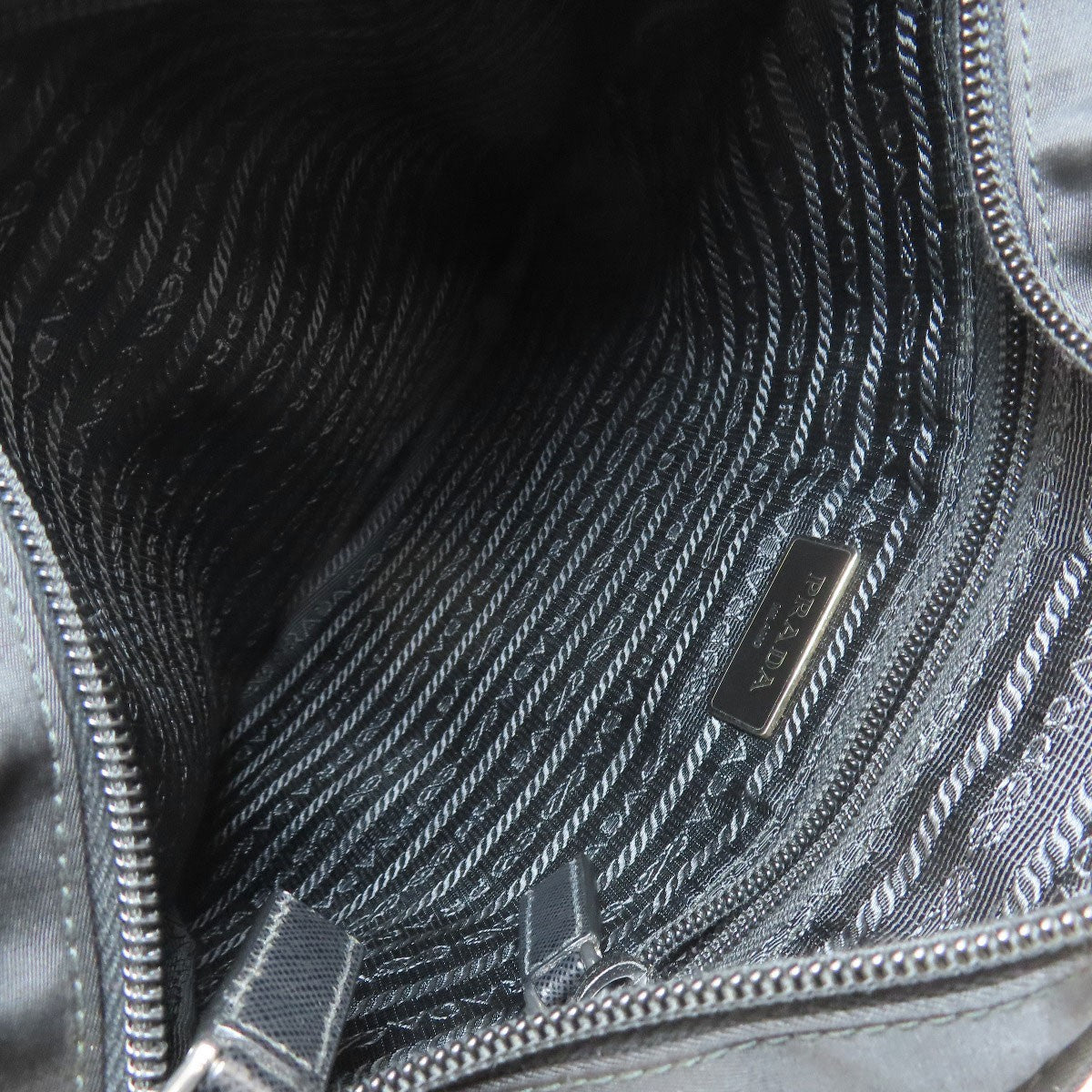 Nylon PRADA Logo Hardware Shoulder Bag