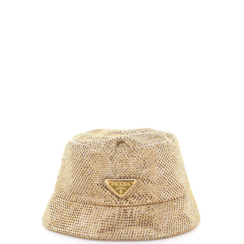 Prada Bucket Hat Crystal Embellished Satin