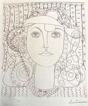 Pablo Picasso Lithograph Handmade Coa Signed In
