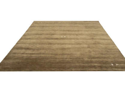 Modern Gabbeh Wool Area Rug Brown Tribal Design