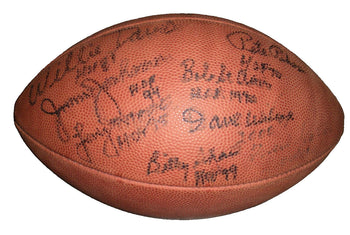 Jimmy Johnson Pete Pihos,Bob St.Clair,Davis W/Coa