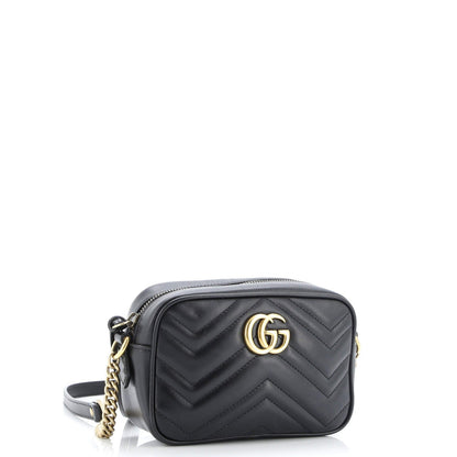 Gucci Gg Marmont Shoulder Bag Matelasse Leather Mini