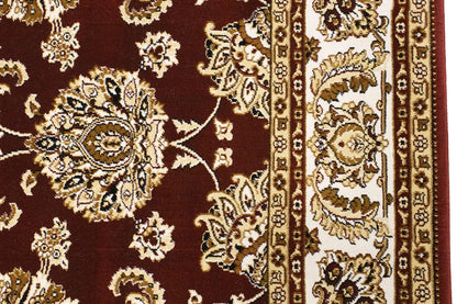 Vintage Style Red Floral Classic Oriental 4X6 Machine-Made Rug Entryway Carpet