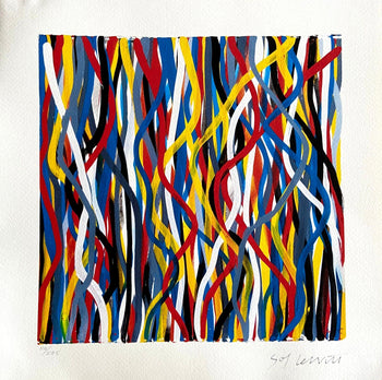 Sol Lewitt Lithograph Original COA Numbered