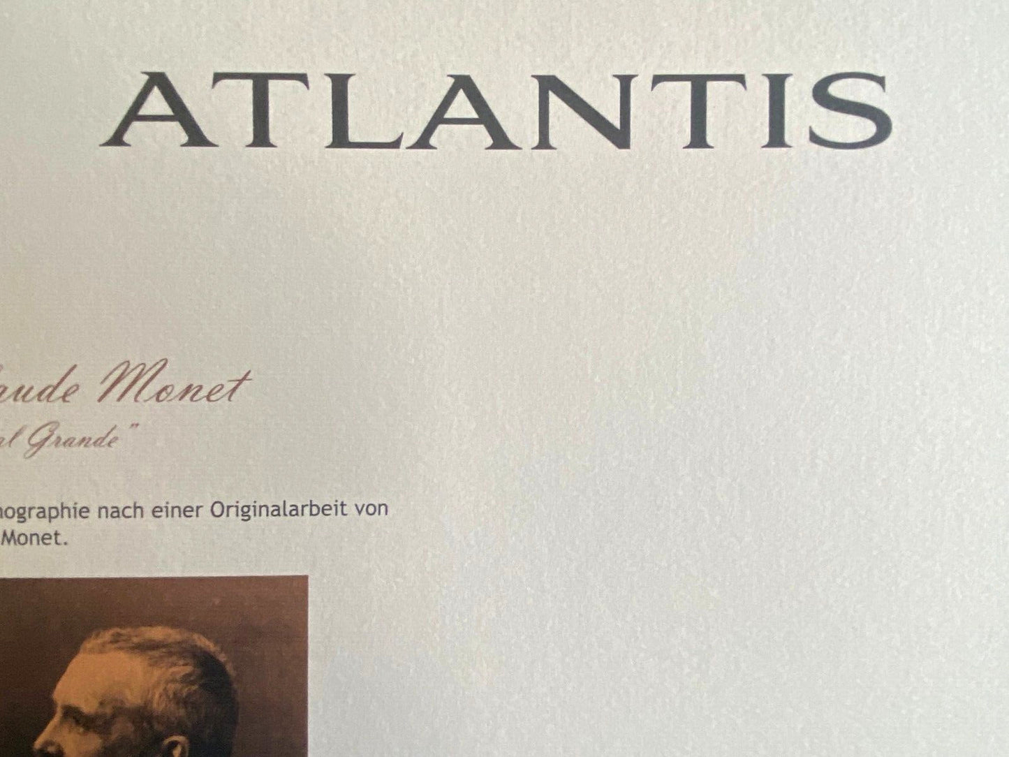 Claude Monet Lithograph Coa Signed Numbered